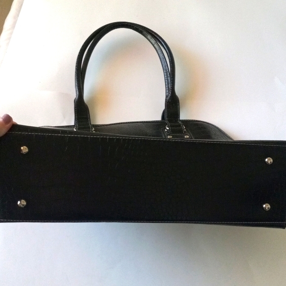 Merona large black animal print purse. - Picture 9 of 11